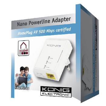 CS500PLCN100 Nano powerline adapter 500 mbps Verpakking foto